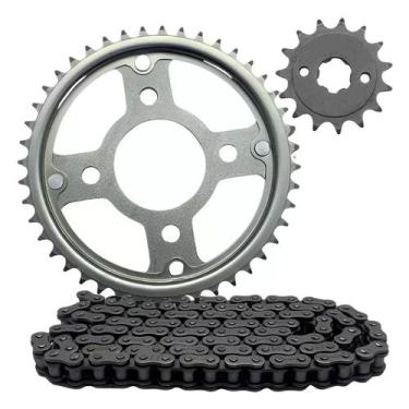 Imagem de Kit Relação Dafra Speed 150 Aço 1045 Sem Retentor Importado - Serjão P