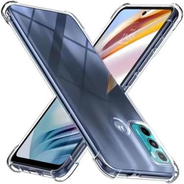 Imagem de Capa Capinha Com Bordas Anti Impacto Para Moto G60 Tela de 6,8 Polegad