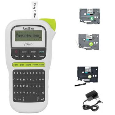 Imagem de Rotulador Eletrônico Brother Pt-h110 3 Fitas 1 FONTE.