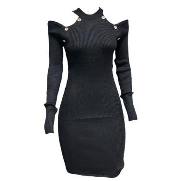 Imagem de Vestido Manga Longa Feminino Tricote Sweet Linha Premium - Anj Modas, 