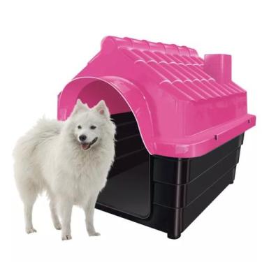 Imagem de Casa P/ Gato Cachorrinhos Grande N6 Resistente Pet Rosa - MecPet