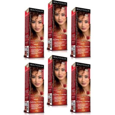 Imagem de Beauty Color Tintura 76.44 RUIVO ABSOLUTO TESTE 45gr (06 Unidades) Cor