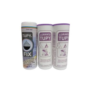 Imagem de Kit 2 Corantes Tintura Várias Cores 45g + 1 Fixador Tupy Fix, Lilás