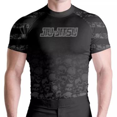 Imagem de Rash Guard Black Skull Mc Atlética Esportes, Preto, G