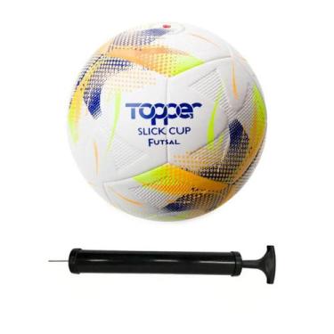 Imagem de Bola De futebol Topper Slick CUP Futsal Original Premium + Bomba Manua