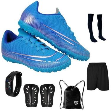 Imagem de Chuteira Society Adulto Juvenil Sosaite Campo Sintético Futebol Nova +