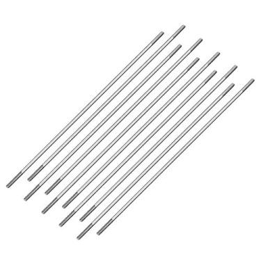 Imagem de uxcell Conector de haste de aço inoxidável M2 x 130 mm, para barco, carro, avião, helicóptero, 10 peças