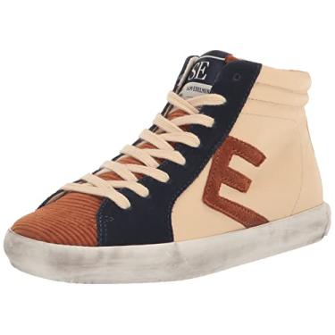 Imagem de Sam Edelman Tênis infantil unissex Avon, Casca de ovo/mostarda/azul-marinho báltico, 1 Big Kid