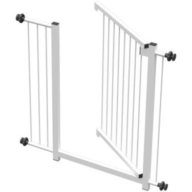 Imagem de Grade portãozinho pet bebê divisor ambiente corredor 70 a 80 cm - MULT