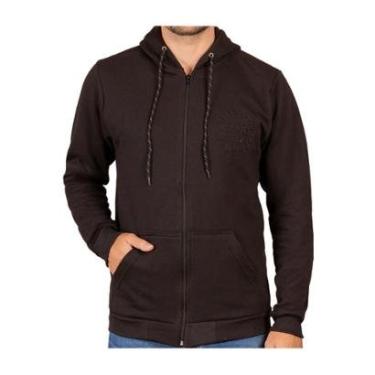 Imagem de Jaqueta Moletom Canguru Masculina Gangster Preto / Preto P-Masculino