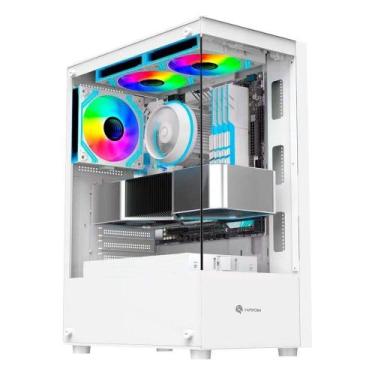 Imagem de Gabinete Gamer Hayom GB1793, Mid Tower, ATX, Lateral e frontal em Vidr