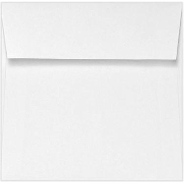 Imagem de LUXPaper Envelopes quadrados para convite | Peel & Press | 13 cm x 14 cm | Branco brilhante | Texto de 36 kg | 50 Qtd