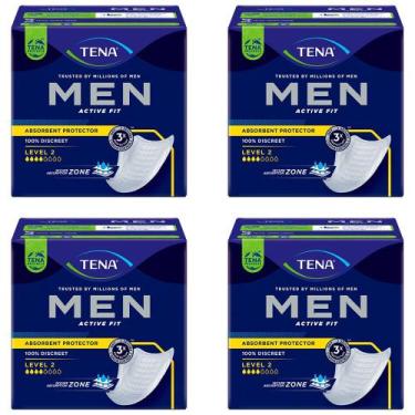 Imagem de absorvente masculino tena men formato confortável aprovado por milhões