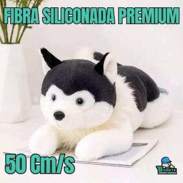 Imagem de Pelúcia Husky Companheiro Deitado - Toy King