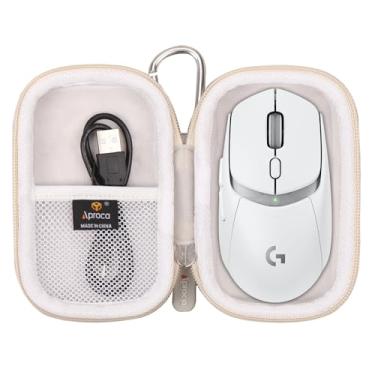 Imagem de Aproca Estojo rígido cinza portátil, para mouse gamer sem fio Logitech G309 Lightspeed