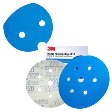 Imagem de Lixa Hookit 152mm 220 7 Furos - 3M - 3 M
