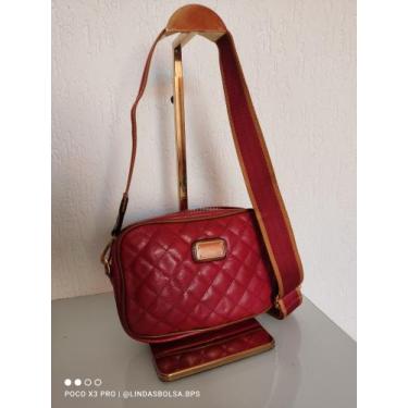 Imagem de Bolsa de Ombro e Transversal Mary - Beaclea , Vermelho