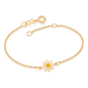 Imagem de Pulseira Infantil Formada Por Corrente Elo C 551741 - ROMMANEL, Amarel