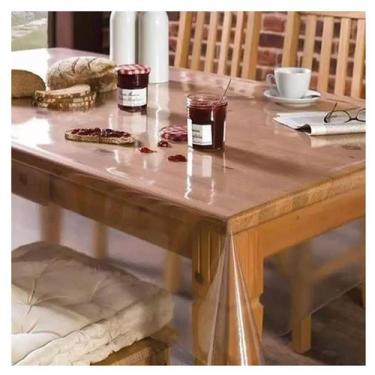 Imagem de Protetor Toalha Mesa Plástico Transparente 2,10mx1,40m macia - Vida Pr