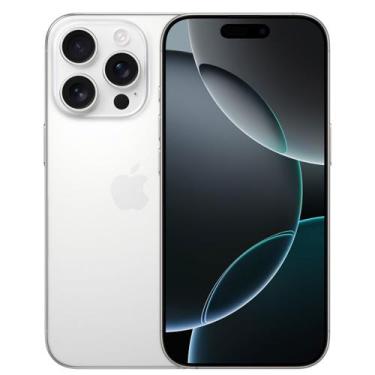 Imagem de iPhone 16 Pro Apple (128GB) Titânio Branco, Tela de 6,3", 5G e Câmera 