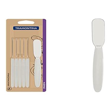 Imagem de Conjunto De Espátulas Para Manteiga Tramontina Ipanema Com Lâminas Em Aço Inox E Cabos De Polipropileno Branco 6 Peças