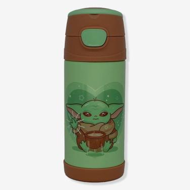 Imagem de Garrafa Térmica Infantil Top Handle Baby Yoda Star Wars