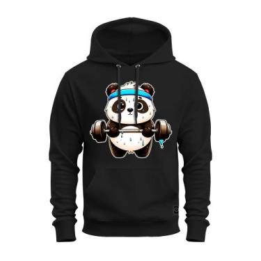 Imagem de Moletom Panda Fitness Blusa De Frio Flanelado Tecido Macio - Nexstar, 