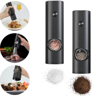 Imagem de Kit 2 Moedores Dosadores de Sal Grosso Rosa Pimenta Reino Temperos Qua