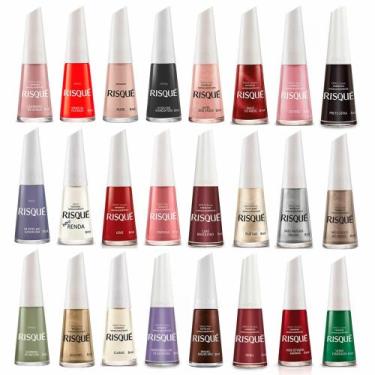 Imagem de Kit Esmaltes Impala E Risque Com 50 Cores - risque e impala