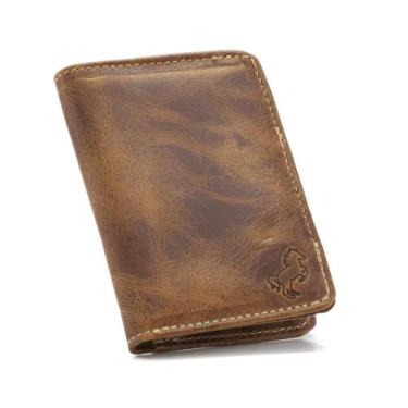 Imagem de Carteira Slim Masculina Couro Porta Cartão Documentos Notas - Use Youn