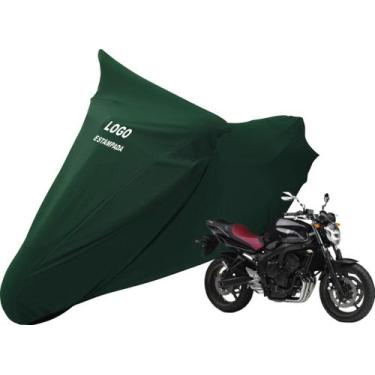 Imagem de Capa Para Cobrir Moto Yamaha FZ 6 600  FZ6 N Com Logo - Mz, Verde