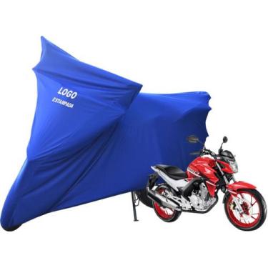 Imagem de Capa De Moto Honda CB 250F Twister Sob Medida Com Logo - Mz, Azul