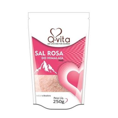 Imagem de Sal Rosa do Himalaia Fino Q-VITA Pacote 250g