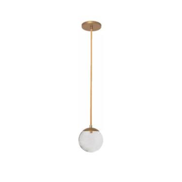 Imagem de Pendente Moderno Jabuticaba Dourado 1 Esfera Globo de Vidro - Arevo Il