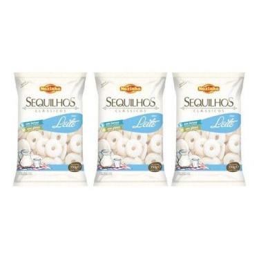 Imagem de Kit 05 Sequilhos Leite Sem Lactose E Sem Glúten 300g Nazinha