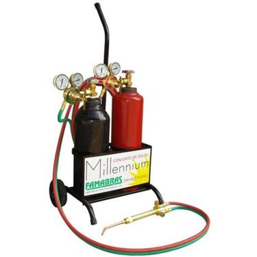 Imagem de Conjunto de Solda a Gás Famabras Oxi Acetileno RI, Sem Carga