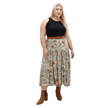 Imagem de City Chic Saia feminina plus size Misha PRT