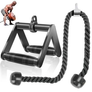 Imagem de Kit Puxadores Costas, Kit Puxador Academia, Kit Puxadores Triangulo Remada, Puxador Academia, Kit Puxadores Cross Over, Puxador de Academia, Kit Puxadores Corda Treino Academia