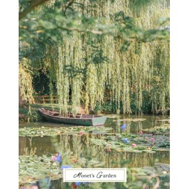 Imagem de Monet's Garden Notebook: Lined 8x10 Notebook Inspired by Impressionist Artist Claude Monet's Garden in Giverny France