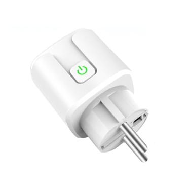 Imagem de tomada inteligente 20A UE plugue soquete, interruptor de temporização de telefone celular soquete, controle remoto sem fio tomada de casa inteligente, monitor de energia