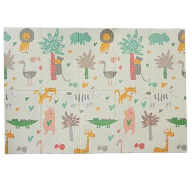 Imagem de Zippy Toys, Tapete Infantil Tatame Emborrachado Dobrável Portátil para Atividades 1,50 m × 2 m — Bichinhos
