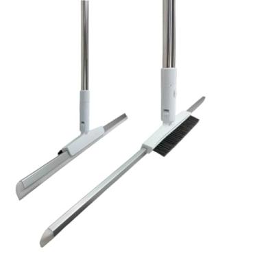 Imagem de Vassoura Rodo Mágico 50 cm 2 em 1 Articulado, Raspador de Silicone Flexível Tira Cabelo, Limpa Vidros, Pelos de Carpete e Tapetes Limpeza Fácil e Rápida