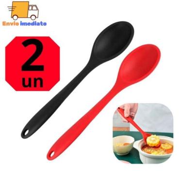 Imagem de Conjunto de 2 Colheres de Silicone Redonda de 26,8cm Para Arroz Maione