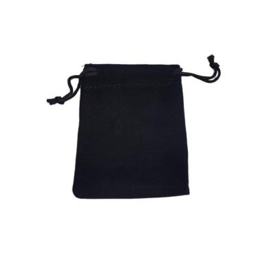 Imagem de Kit 25 Saquinhos Veludo 10X15 Cm  Preto