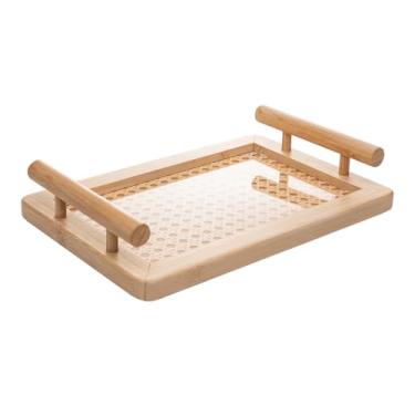 Imagem de WOLFF - Bandeja de Bambu com Alça e Fundo Em Treliça 30cm x 20cm x 5cm