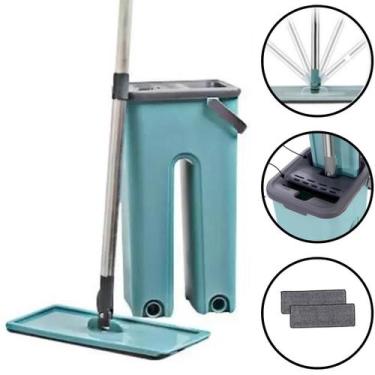 Imagem de Mop Flat Multiuso com Balde Separa Agua Suja e Limpa Limpeza de Casa R