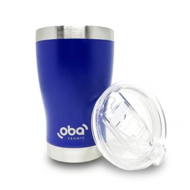 Imagem de Copo Térmico ObaTermc C Tampa 473ml Azul- OT-BS473 - OBA TERMIC
