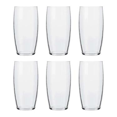 Imagem de Jogo de Copos Nadir Oca Long Drink de Vidro Liso com 6 Peças 300ml