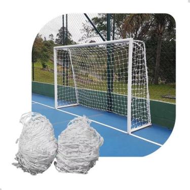 Imagem de Par de Rede de Futebol Salão Quadrada Fio 6mm Seda Véu de Noiva - Teni