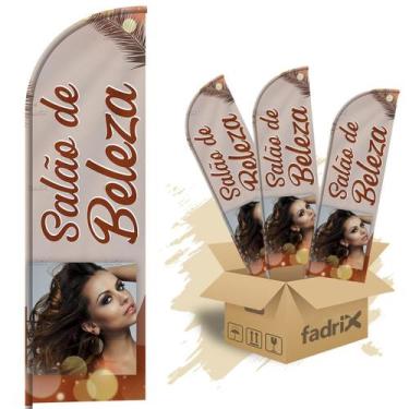Imagem de Wind Banner Dupla Face 3mt Salão de Beleza Kit C/ 3unds - Fadrix